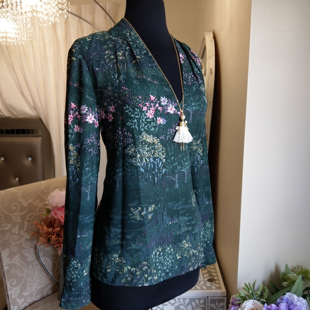 TED BAKER GREEN MEADOWS BLOUSE